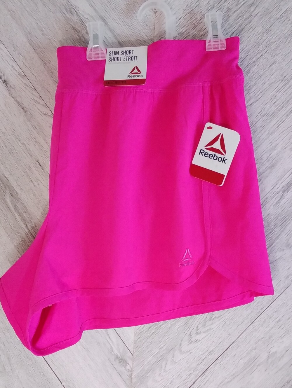 Reebok Women's Evolution Shorts With Back Zip Hidden Pocket Sz: XXXL Pink